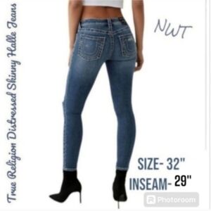 NWT True Religion Skinny Distressed Limited Edition Jeans 👖🆕🆕🆕🆕🆕🆕